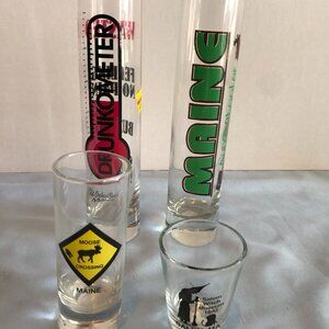 NEW LOT of 4 MAINE Shot Glasses #AF